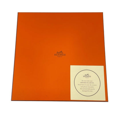 Hermes Scarf Silk LA Rosee Anne Gavarni Rose Drop Orange With Box
