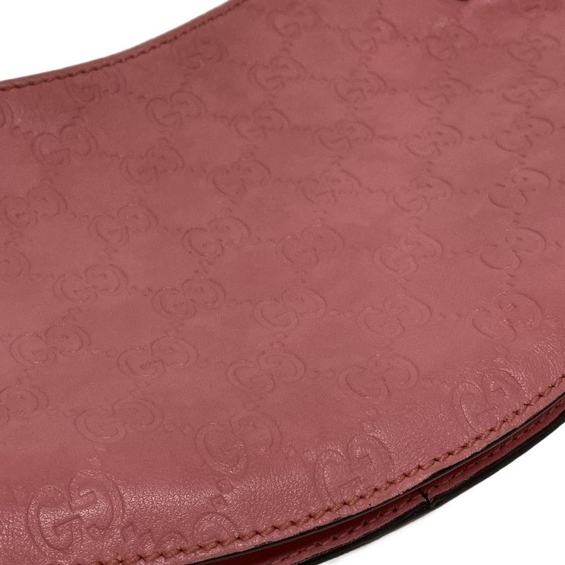 Gucci Shoulder Bag Stripe 231823 Pink Leather