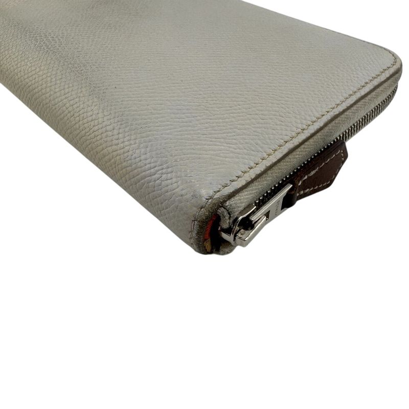 Hermes Azap Long Silk Inn Round Zipper Long Wallet Branded Card Holder Coin