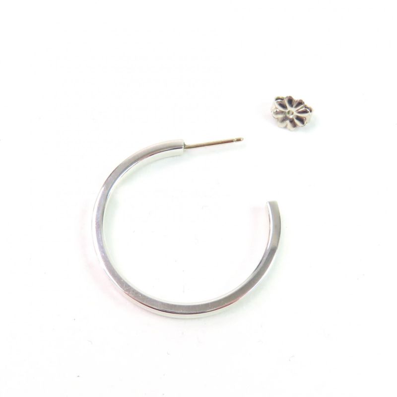 Tiffany & Co 1837 Narrow Hoop Earrings Wide Accessory Sv925 Silver