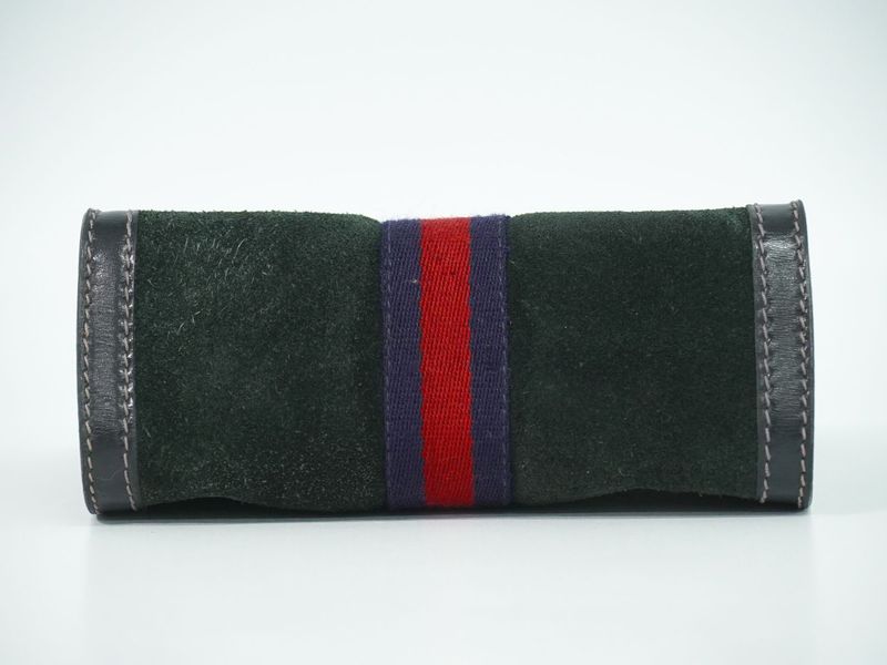 Authentic Gucci Parfums Gucci Parfums Sherry Line Suede Leather Clutch Bag