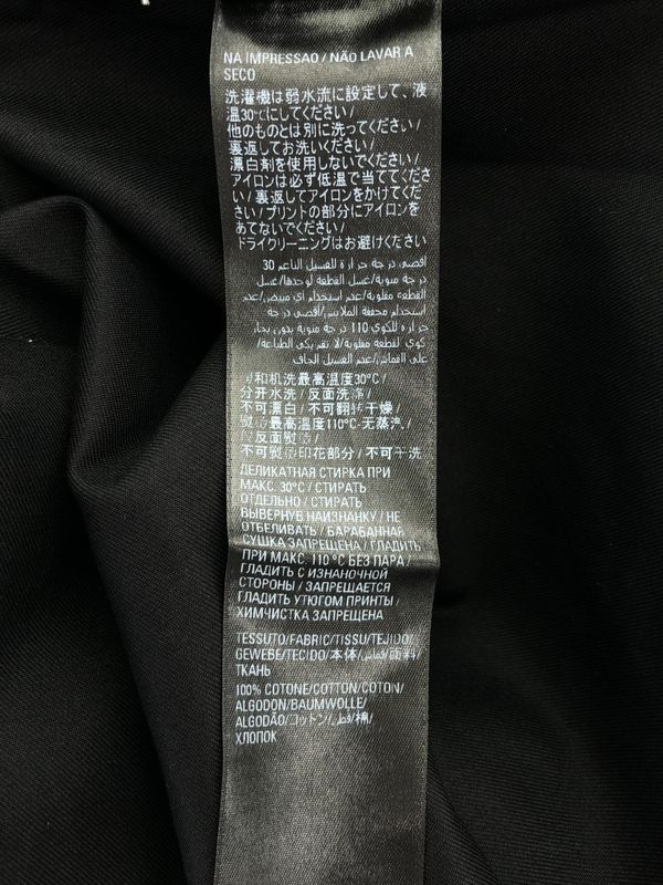 Balenciaga ② 704387 Tkp24 1000 22AW Property Pocket Oversized Shirt S Shirt