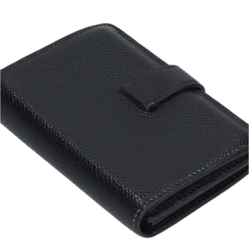 Hermes Bearn Z Engraved Svhardware Leather Card Case Men's