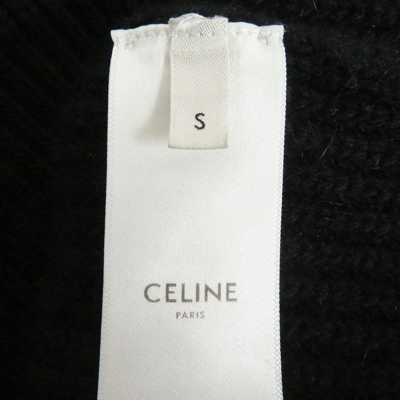 21AW Celine 2a19r205 Logo Patch Wool×angora Oversized Long Sleeve Long Sleeve