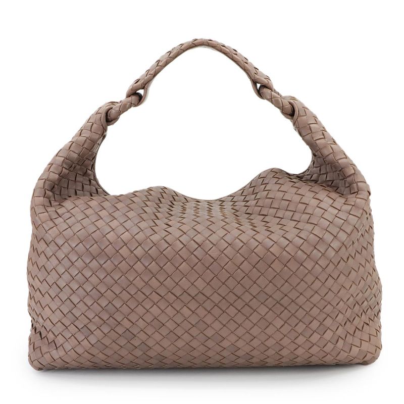 Bottega Veneta Intrecciato One Shoulder Bag Leather Brown Intrecciato Shoulder