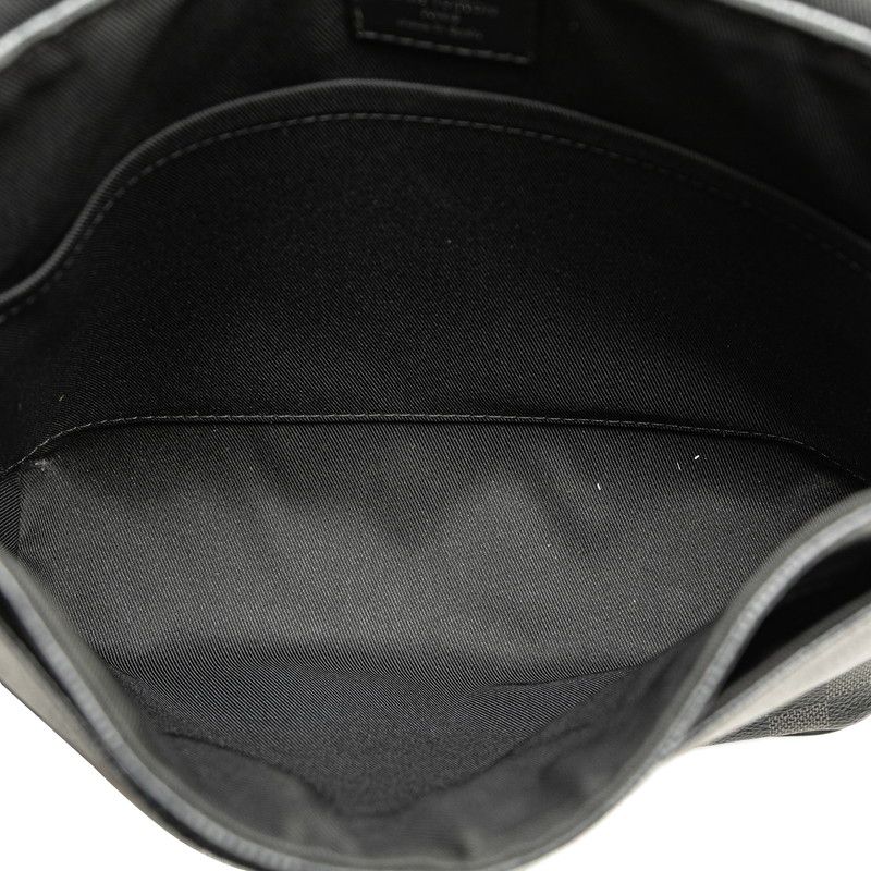 Louis Vuitton Damier Graphite District PM Crossbody Shoulder Bag N41028 Black