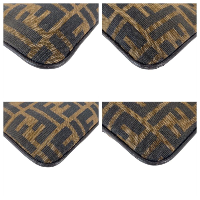 Fendi Zucca Mamma Bucket Brown Canvas 2241 26766 009 Shoulder Bag Handbag Women