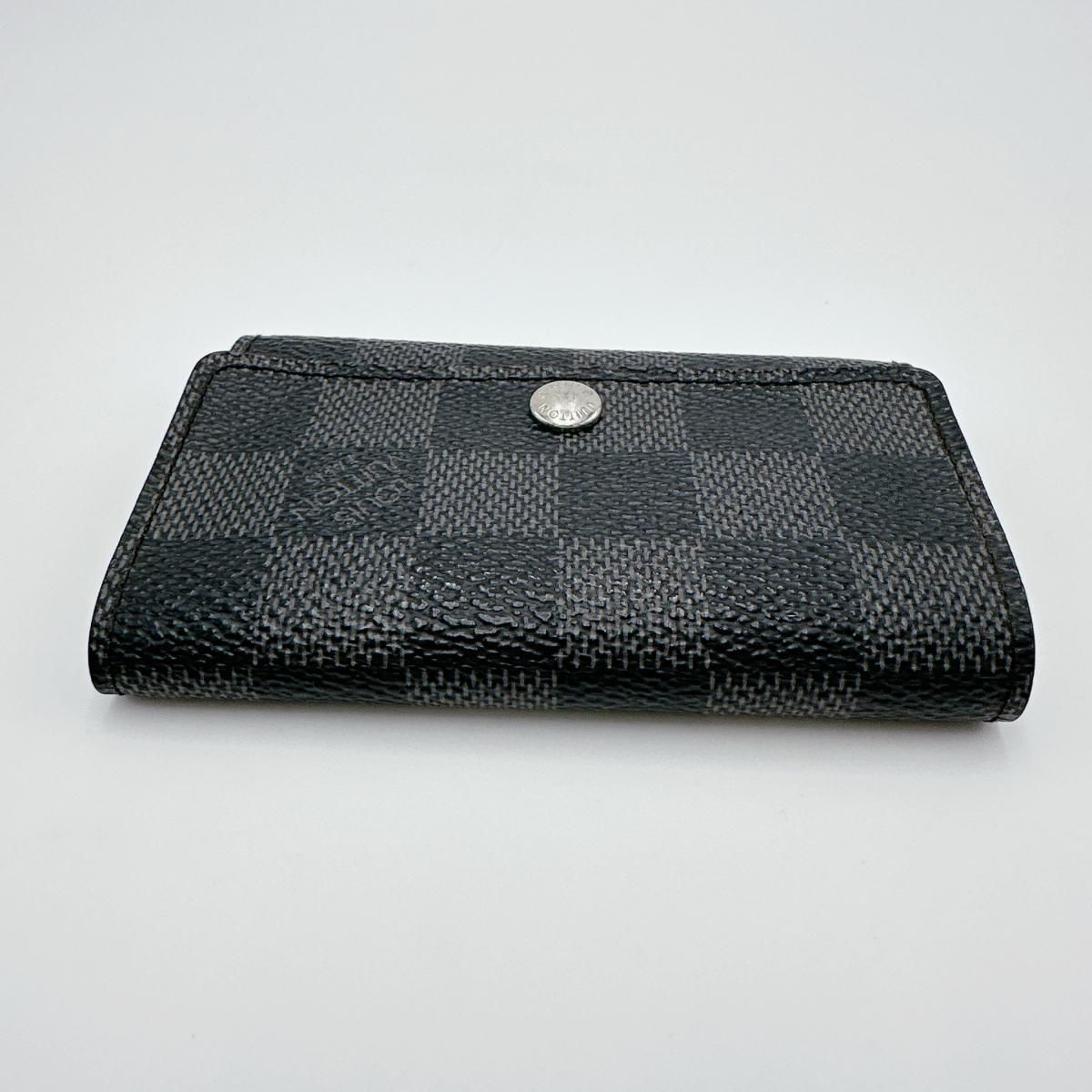 Louis Vuitton Damier Graphite 6 key Case Multicles