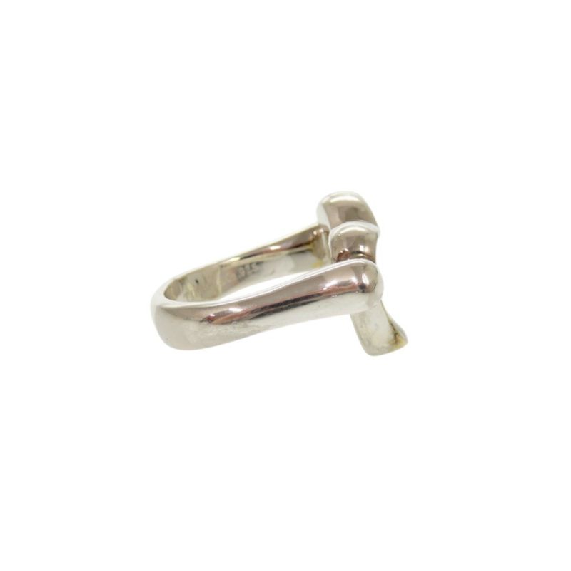 Tiffany & Co Open Heart Silver 925 Size 8 Silver Ring 0154 Tiffany & Co