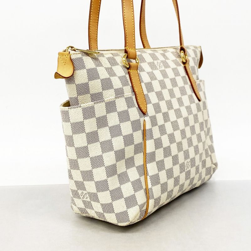 Louis Vuitton Tote Bag Damier Azure Totally PM N41280 White Ladies