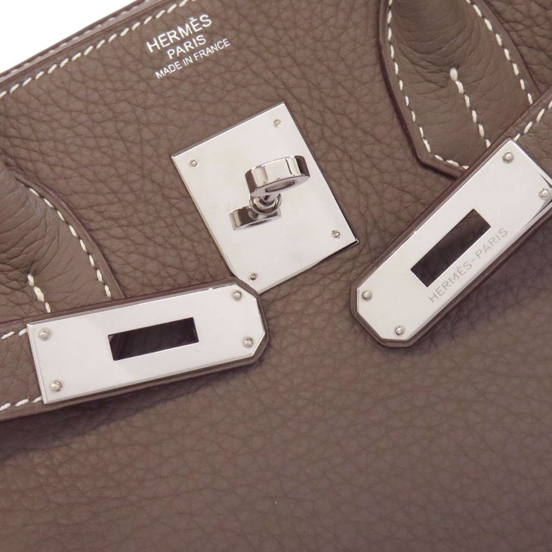 Hermes Birkin 30 Etape Silver Hardware Handbag Taurillon Women