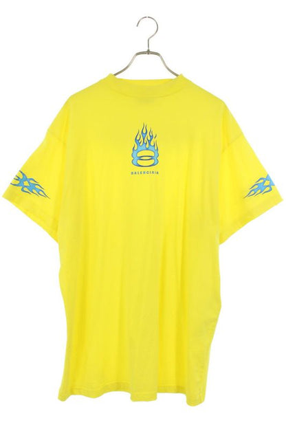 Balenciaga 24SS 787349 Tqvw7 Used Flame Logo Oversized T-shirt Men 1