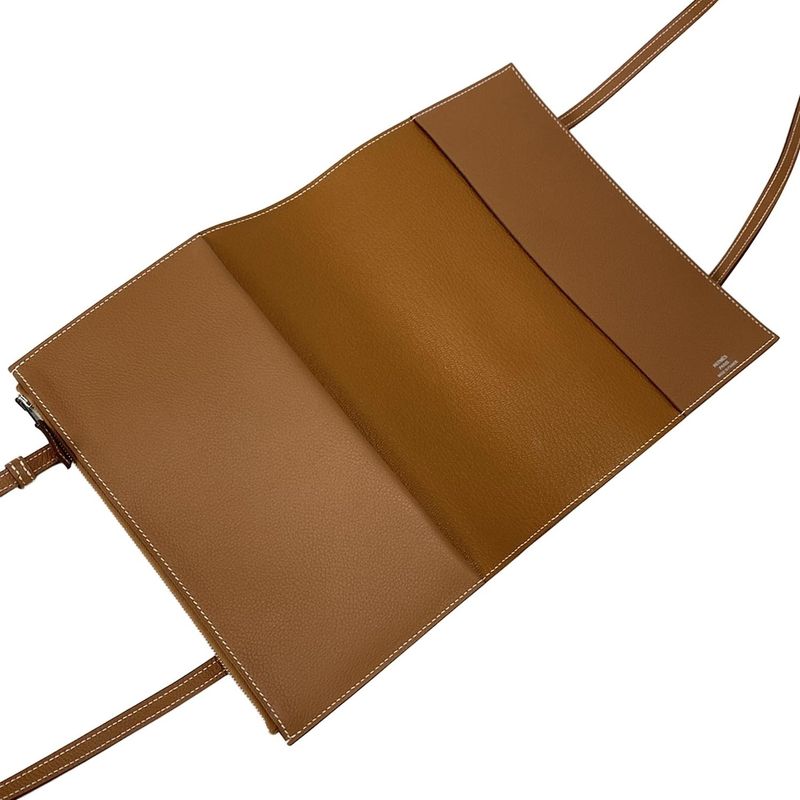 Hermes Book Cabas EA Zip To Go Gold Silver Hardware