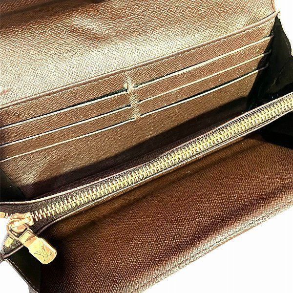 Louis Vuitton Damier Portefeuille Sarah N61734 Long Wallet Unisex