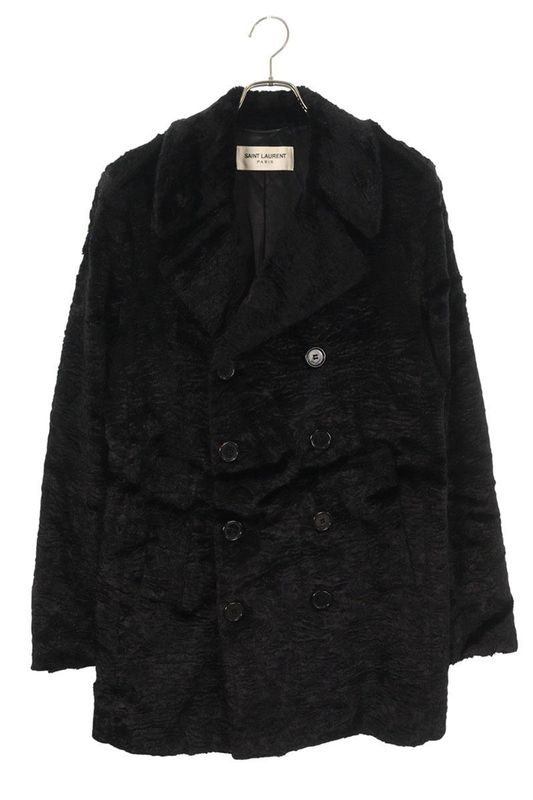 Saint Laurent Paris 437605 Y592n Astra Cumfur Double Breasted Coat Men's 48