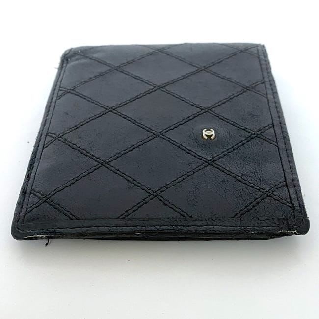 Chanel Bifold Wallet Black Bicolore