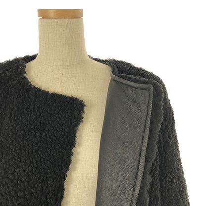 Celine - Phoebe Period Mouton Coat - 34 - Black - Women's