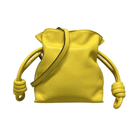 Loewe Shoulder Bag Flamenco Yellow Leather