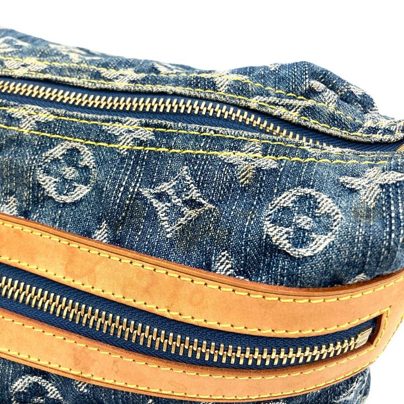 Louis Vuitton Baggy PM Shoulder Bag Monogram Denim M95049 Blue Fl0016