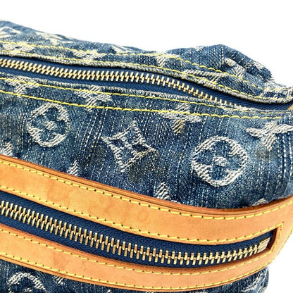 Louis Vuitton Baggy PM Shoulder Bag Monogram Denim M95049 Blue Fl0016