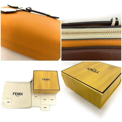 Fendi 2way Bag Bytheway Small Orange White