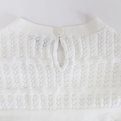 Chanel Blouse Cut And Sew - Long Sleeve Frill Lace P58603k07666 White
