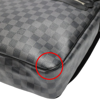 Louis Vuitton Damier Graphite Shoulder Bag Daniel GM