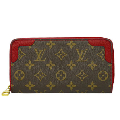 Authentic Louis Vuitton LV Zippy Wallet Retiro Monogram Round Zipper Long