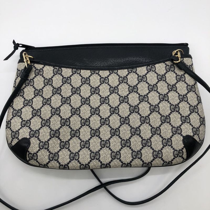 Gucci 904 02 026 Shoulder Bag GG Supreme Vintage Old Gucci Navy Women Men