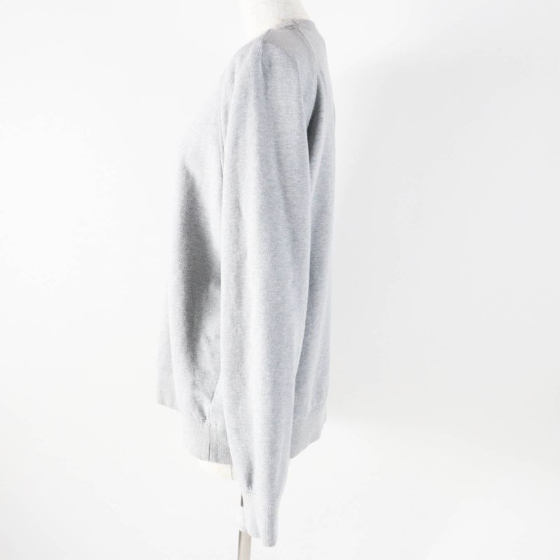 Prada 23SS 134668 Triangle Logo/triangle Logo Plate Oversized Sweatshirt Grey