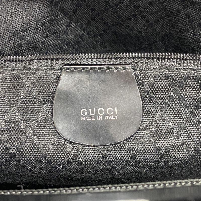 Gucci Handbag Bamboo 000 1998 0540 Nylon Black Silver Hardware Women