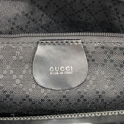 Gucci Handbag Bamboo 000 1998 0540 Nylon Black Silver Hardware Women