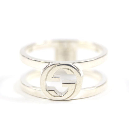  Gucci 797031 Interlocking G Wide Ring Ag925 Current Item Rings Silver 18 Size