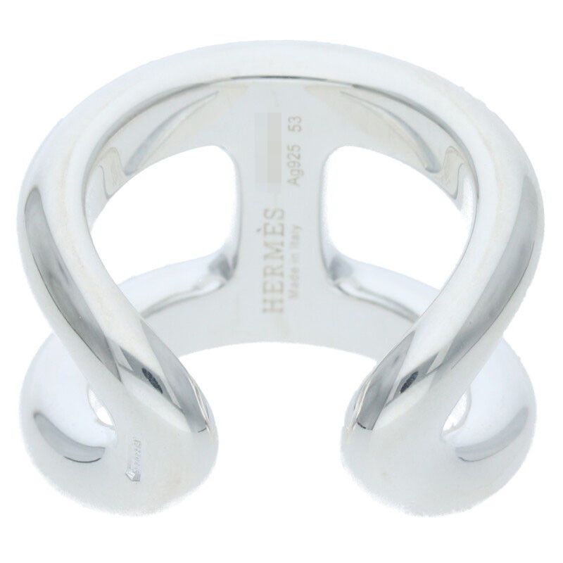 Hermes Osmose GM Osmose GM Silver Ring Men's 53 13