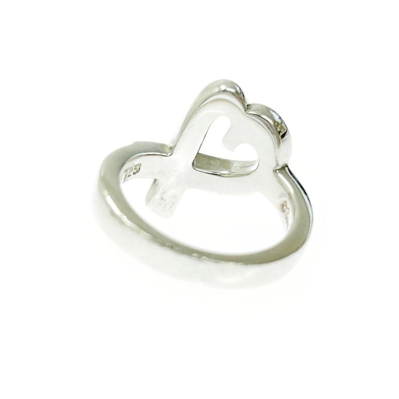 Tiffany & Co Silver Loving Heart Ring 4.3g 925 Engraved 396486 Ring