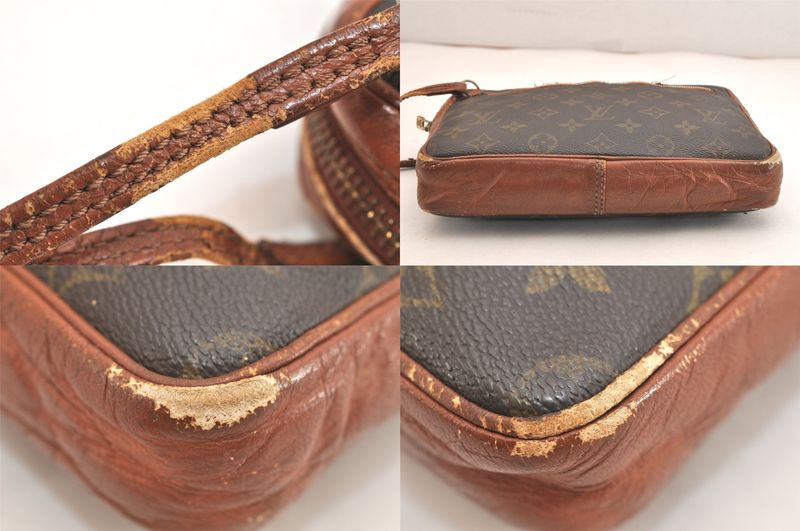 Louis Vuitton Monogram Pochette Sport Clutch Handbag Old Shape 3567n