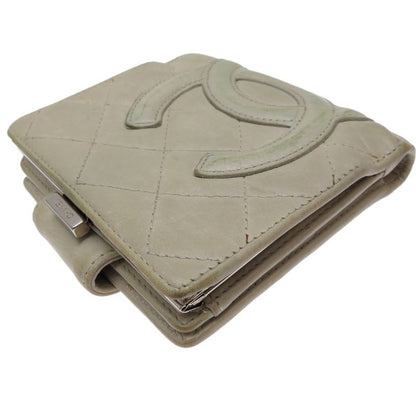 Chanel Bifold Twist Gray Wallet