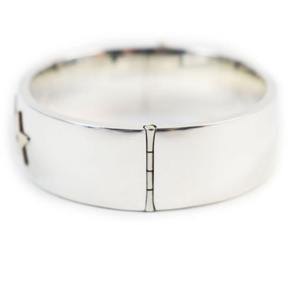 Tiffany & Co 1940s Vintage 3 Star Bangle 3 Star Bangle With Ruby Diamond And