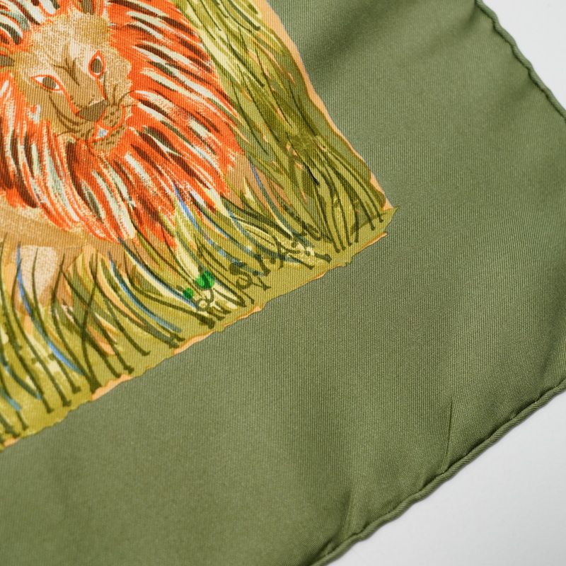 Hermes Nuba Mountain Carré 90 Scarf Silk Nuba Mountain Large Animal Made In