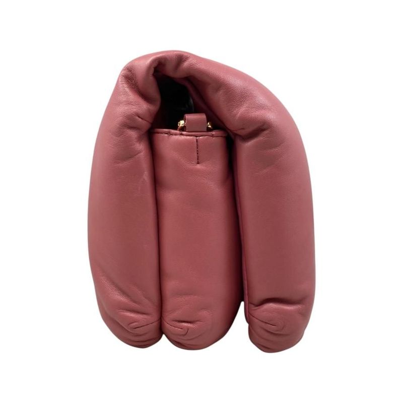 Loewe Shoulder Bag Puffergoya Bag Ap40p41x01 Lambskin Anagram Plum Rose Pink