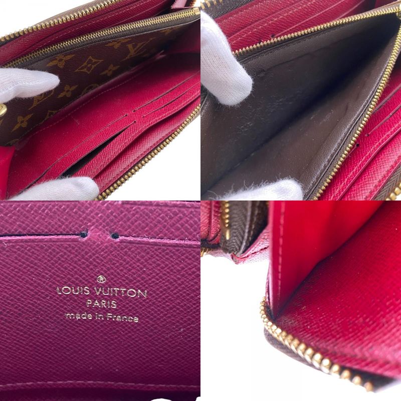 Louis Vuitton M60742 Portefeuille Cles Mance Round Zipper Monogram Long Wallet