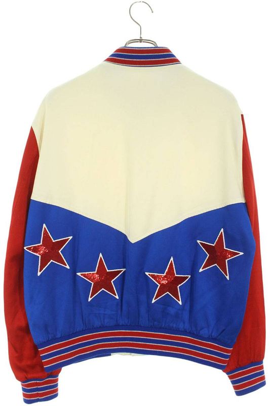 Celine 2v35n851c Embroidered American Teddy Blouson Men's 46