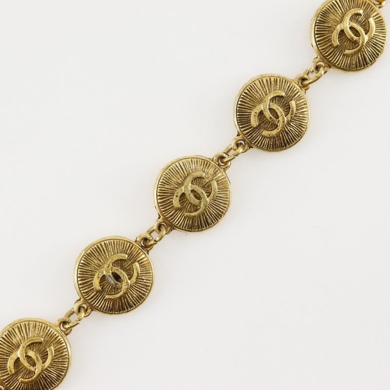 Chanel Coco Mark 31 RUE Cambon Vintage Gold Plated Ladies 40g Bracelet