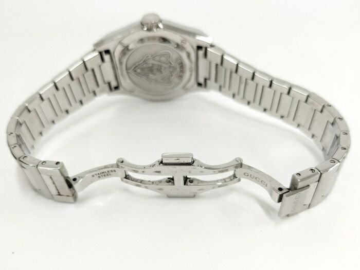 Gucci Watch Boys Size Pantheon Quartz SS Champagne Gold Dial 1154