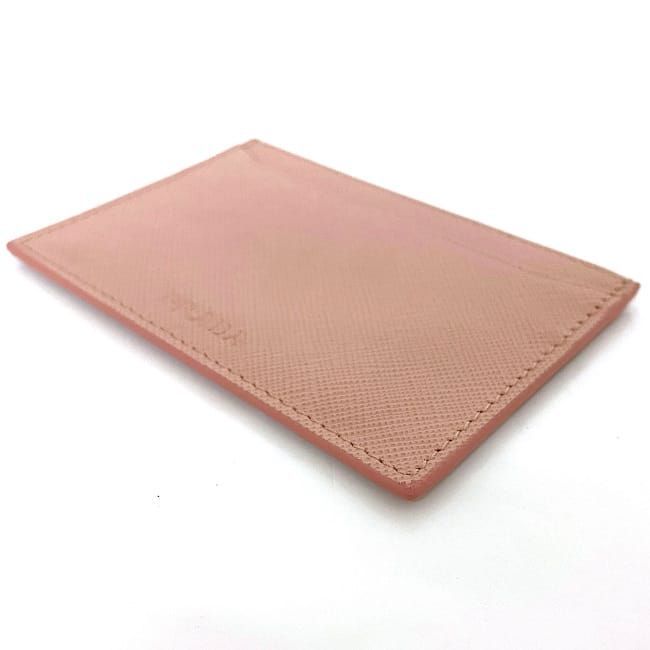 Prada Card Case Pink Ec20578 Excellent Condition Cles Zit Card