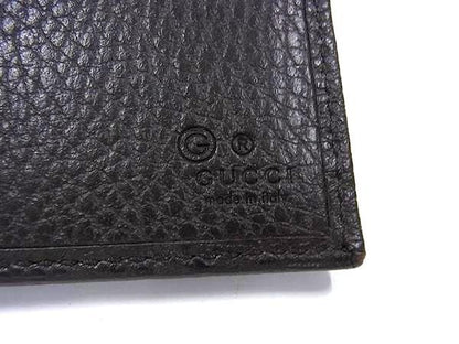 Gucci 260987 GG Canvas And Leather Bifold Wallet Billfold Coin Purse