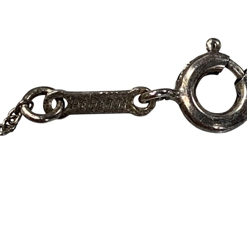 2802 Tiffany & Co Full Heart Silver Necklace Pre-Owned Sv925