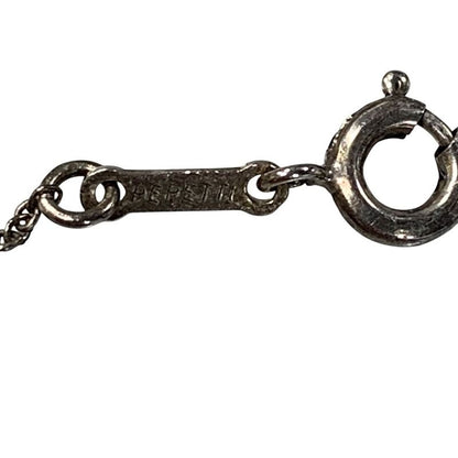 2802 Tiffany & Co Full Heart Silver Necklace Pre-Owned Sv925