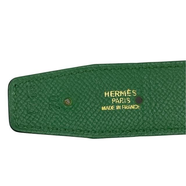Hermes Constance Belt Accessories Small Leather Brown Green [size 70] Marked □A