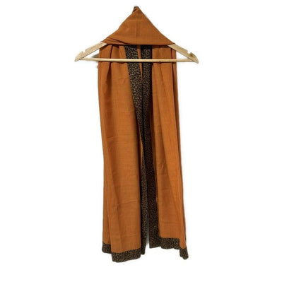 Bottega Veneta Stole (shawl) - Orange Beige And Dark Brown Leopard Print Wool